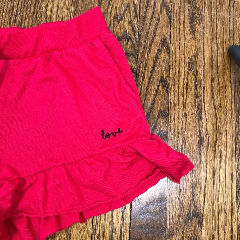 Betsey Johnson Great Condition Elastic waist With Tie String Ruffle Hem Sz Large - Picture 2 of 6